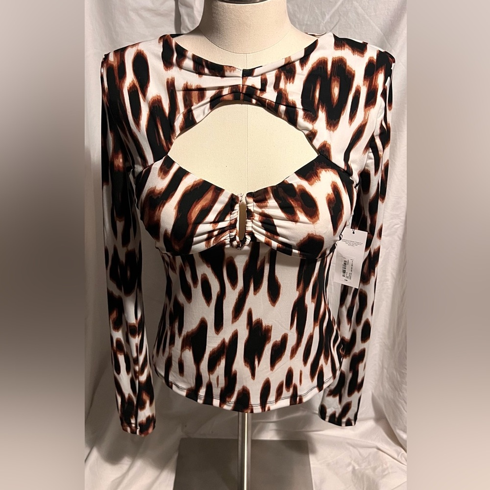 BOLD elements Animal Print Top - Brown and Black